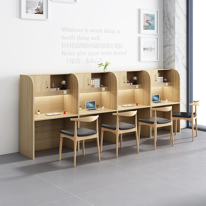 University Study Room Study Tables and Chairs Student Immersive Postgraduate Entrance Examination Examination Table Home Partition Computer Table Board Type
