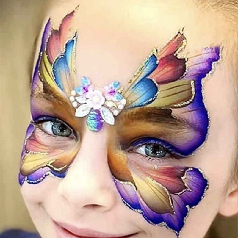 Детиное Painted блестящие ногти sequins для лица для макияжа глаз