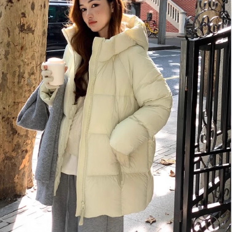 2025 New Mid-Length Ultra-Light Petite Super Stylish Trendy Popular Mid-Length down Cotton Jacket for Women Winter