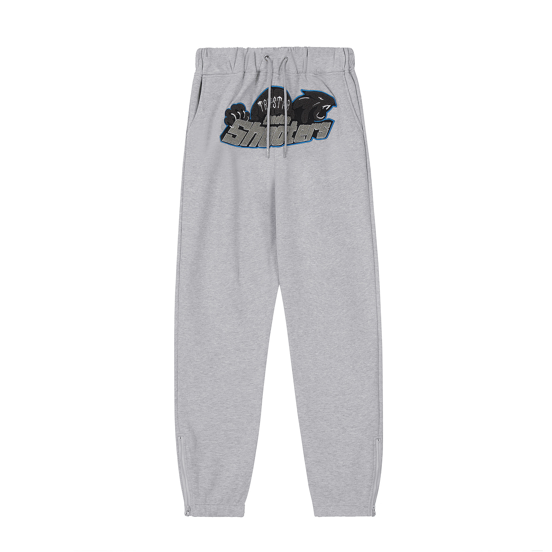 23SS otoño e invierno marca de moda europea y americana Toalla de cabeza de tigre negro bordado forrado de lana hombres y mujeres pareja traje casual al por mayor