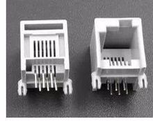 RJ45ɫˮͷڵ绰 623PCBĸӲͷ 6P4C ںڻɫ