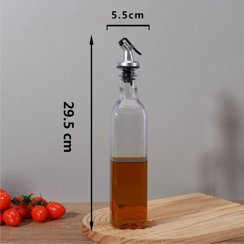 角型調味料ボトル、オイルポット、アクリル醤油酢調味料ボトル、漏れ防止オイルボトル、キッチン用品開閉式オイルコントロールポット|undefined