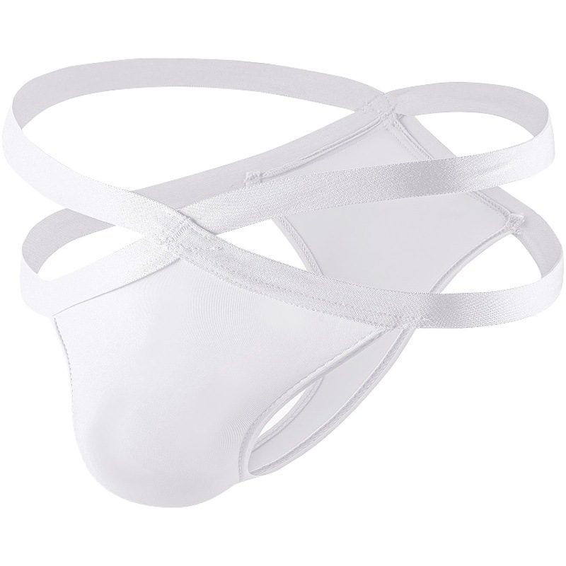 New Men's double belt solid color thongs, sexy, comfortable, personalized, trendy, sexy, low waist.