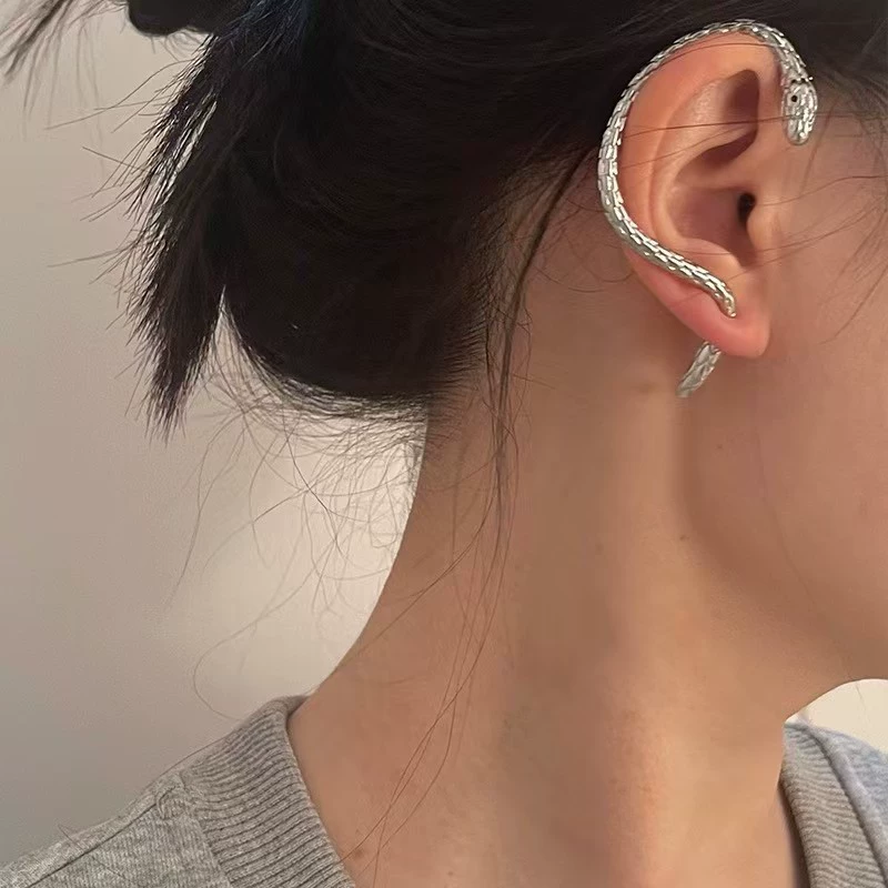 Серебряные серьги-ножницы для любимой, панковский стиль, европейский стиль