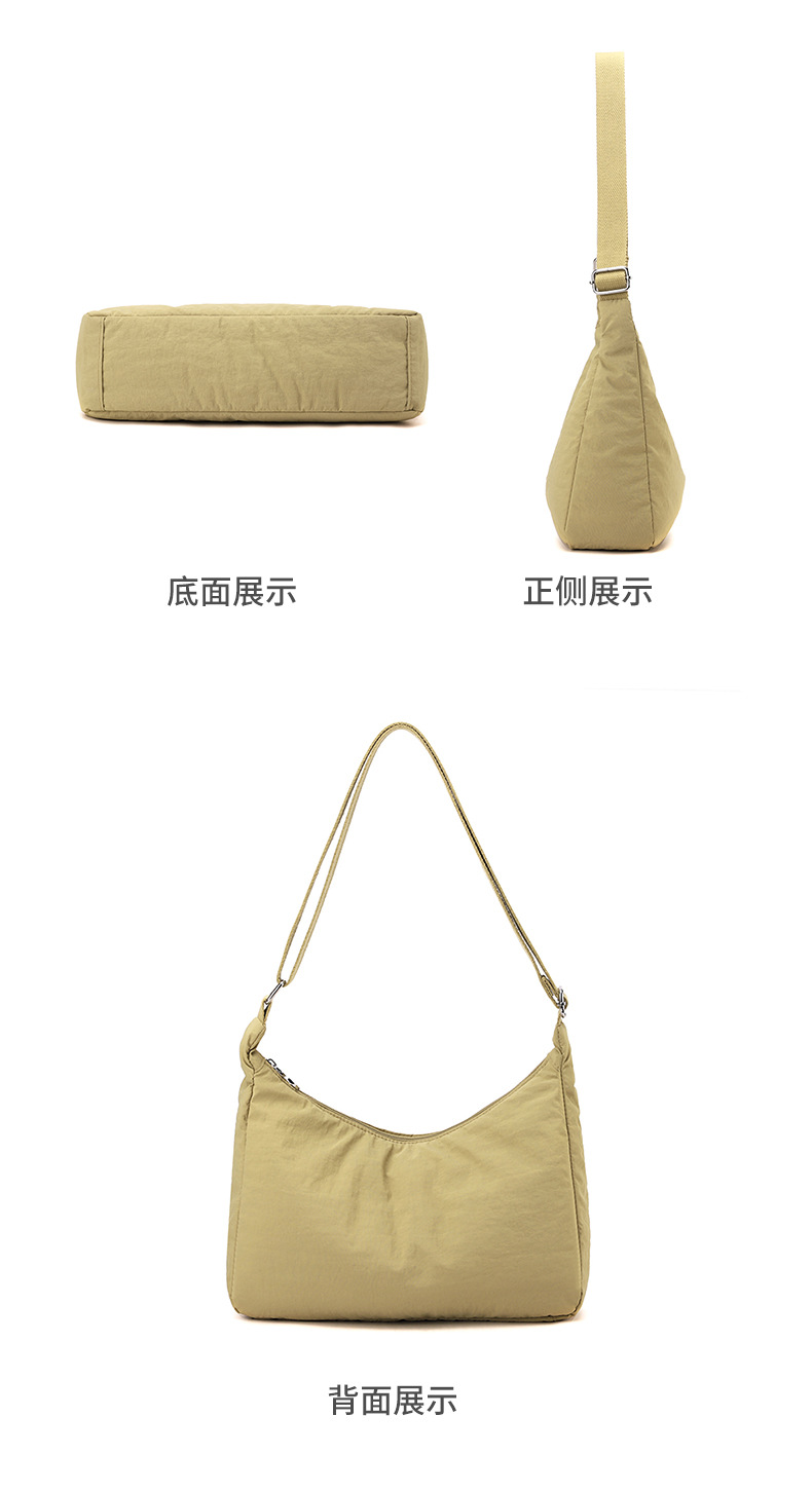 Cross-border fashion casual women's bag, simple and versatile single-shoulder bag, travel and commuting, large capacity, versatile and trendy crossbody bag for women undefined