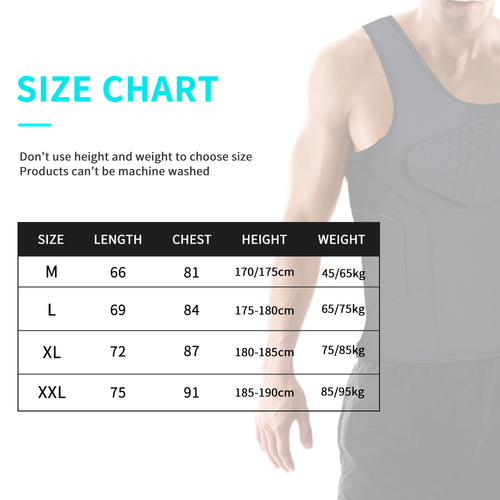 Wholesale anti-collision vest, basketball uniform, anti-fall, anti-collision, tight-fitting training, sports protective gear, sleeveless shoulder pads, waist pads, jersey