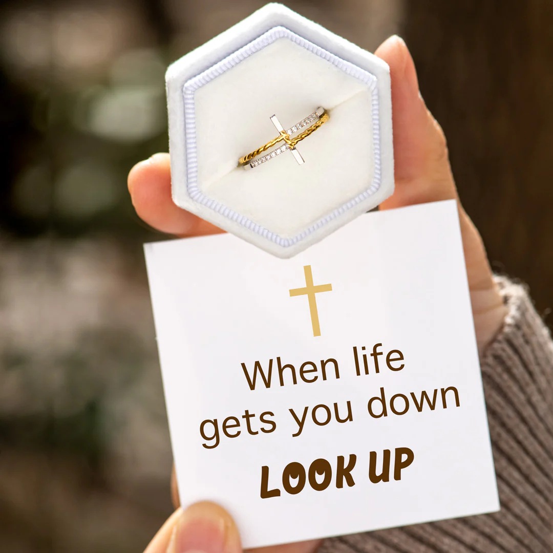 Women's Gender Mixed Metal, Plating Design 1 Piece 925 Sterling Silver Cross Rings