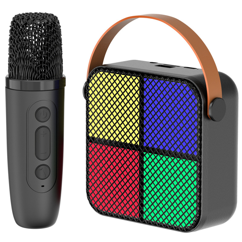M12 Bluetooth ワイヤレススピーカーポータブルマイクワイヤレスマイクカラオケオーディオマイク雰囲気ライトセット付き|undefined