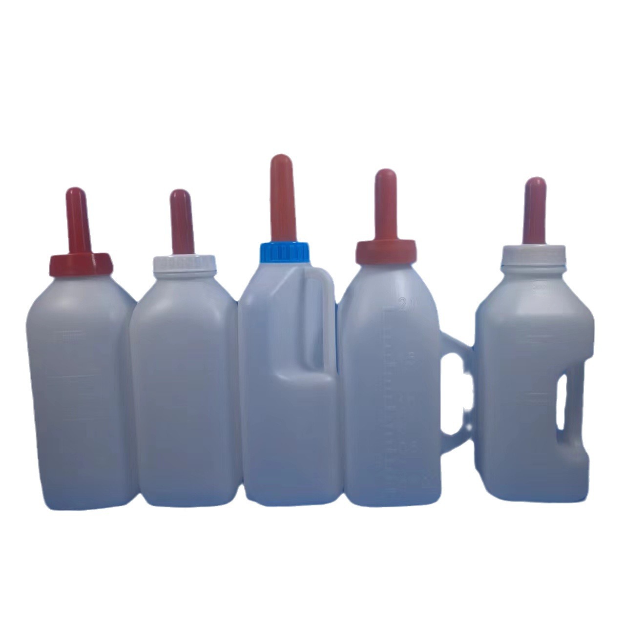 Botella de leche de ternera de 2 litros para animales botella de botella