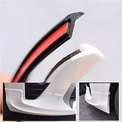 Car Surround Universal Sealing Strip Size Surround Side Skirt Headlight Wheel Eyebrow Oblique T-Shaped Strip Gap Filling Strip