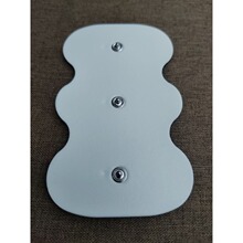 适配欧姆隆HV-3DPAD低频仪F1200专用大电极理疗按摩三扣电极贴