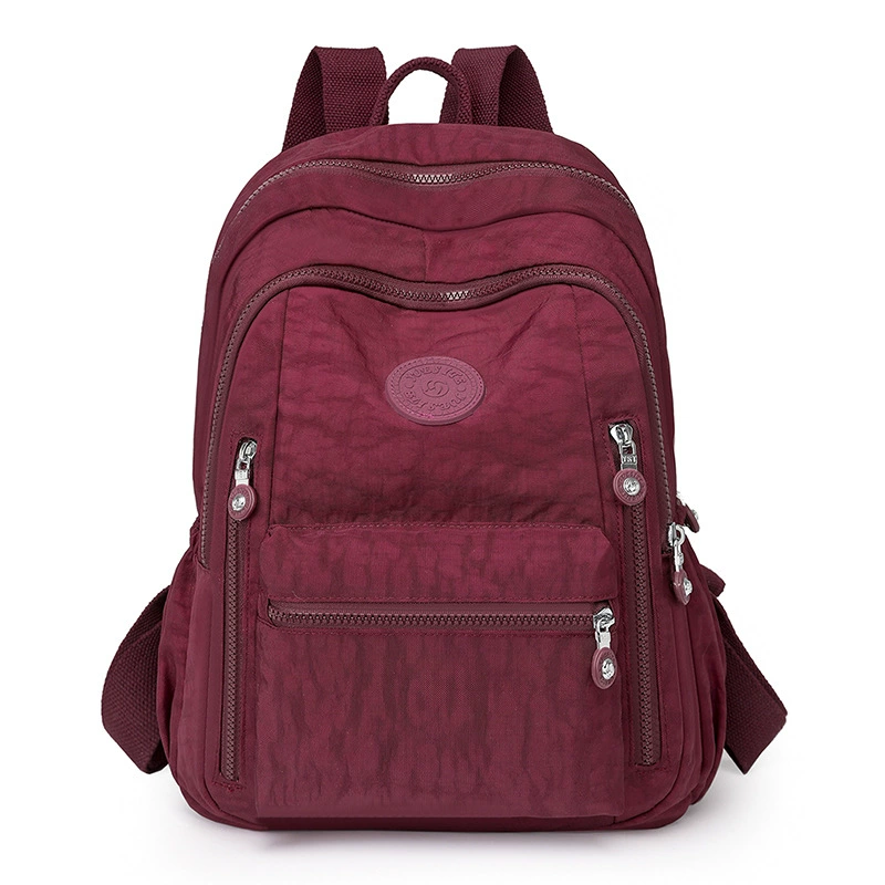 Capacious backpack, trend water repellent nylon school bag for traveling
