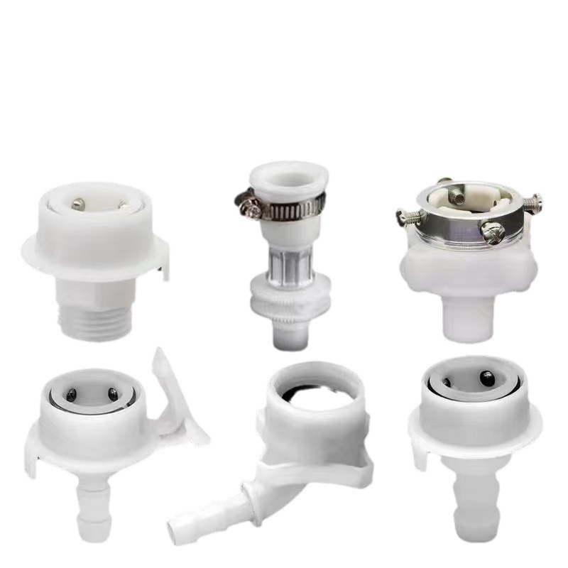 Four-point buckle plumbing hardware accessories car wash water pipe automatic washing machine water inlet pipe adapter universal steel head