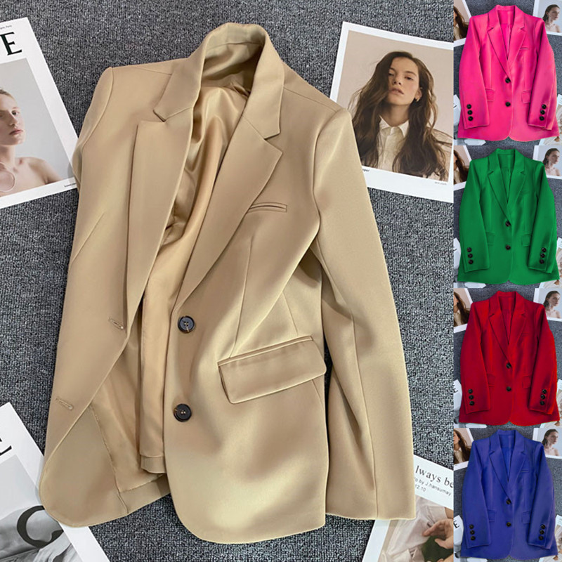 Off-White Blazer for Women 2026 Spring and Autumn New Casual Stylish Street-Style Petite Suit Jacket for Women Off-White Blazer for Women 2026 Spring and Autumn New Casual Stylish Street-Style Petite Suit Jacket for Women