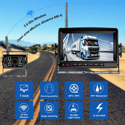wireless monitoring recorder, Car display
