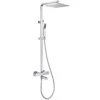 Electroplating-square constant temperature three-speed shower set with water