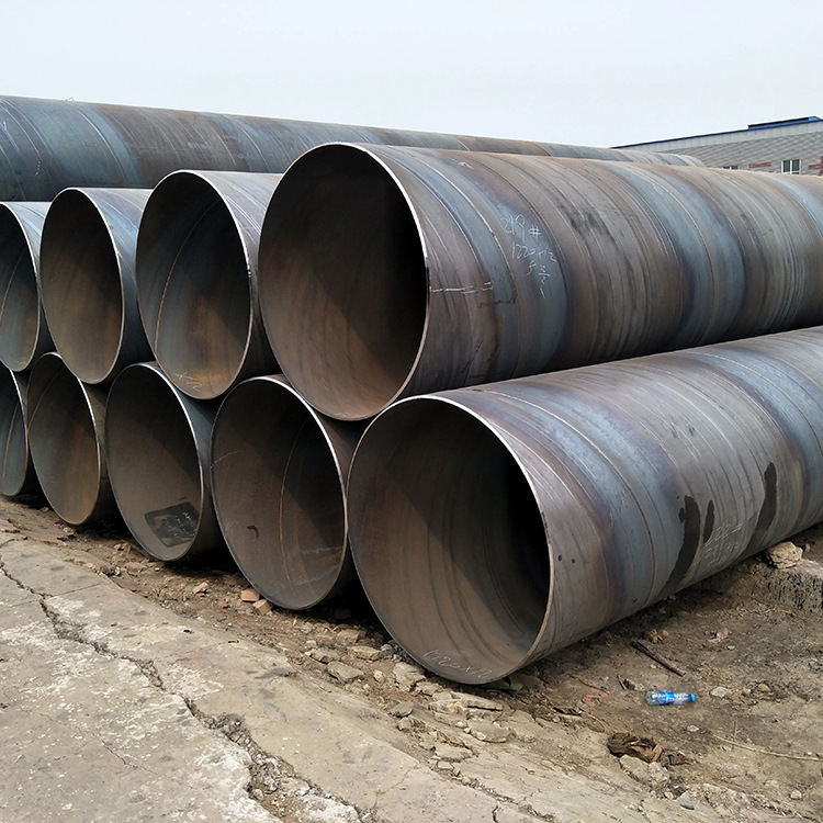 Q235B螺旋钢管大口径钢护筒钢管桩螺旋焊接钢管防腐厚壁螺旋管