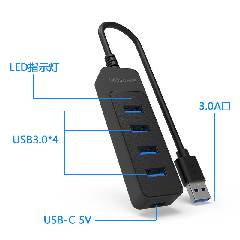 卸売 USB スプリッター タイプ C ドッキング ステーション コンピューター 3.0 ハブ 4-in-1 USB2.0 拡張|undefined