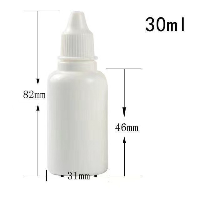 Botella de plástico de gotas oculares blancas para evitar la luz botella de muestra de embalaje botella de muestra botella de embalaje botella de medicina ocular botella de líquido de cuidado ocular botella vacía image 11