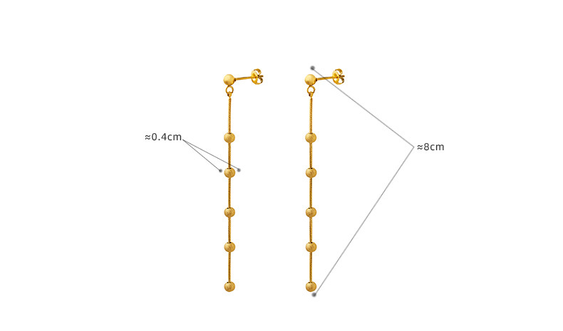 Elegant Geometric Titanium Steel Earrings Plating Stainless Steel Earrings