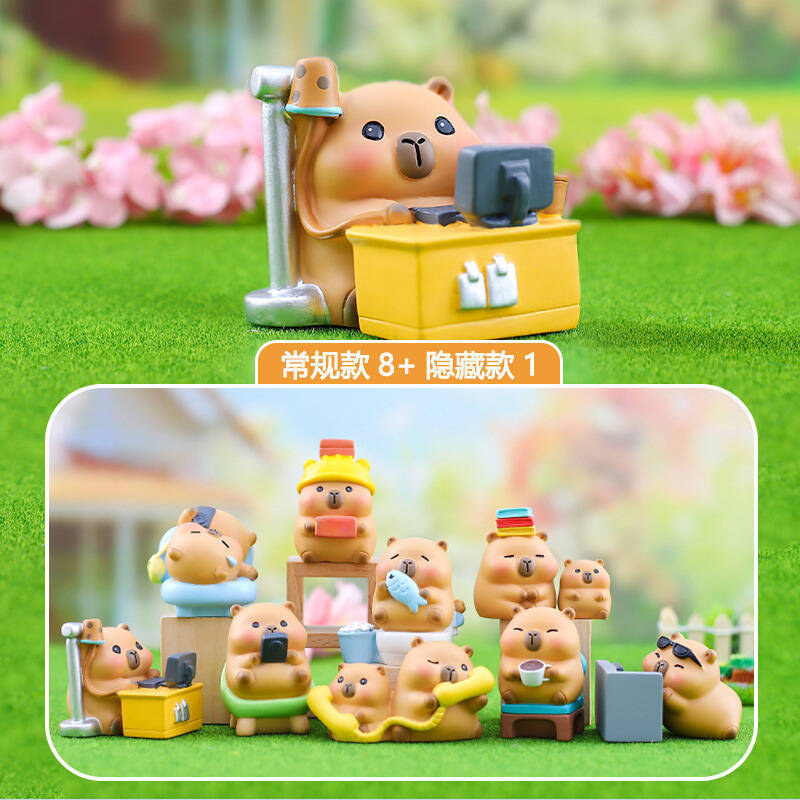 网红热卖新款可爱手办暹罗小豆豆甜品屋盲盒创意桌面摆件装饰批发|undefined