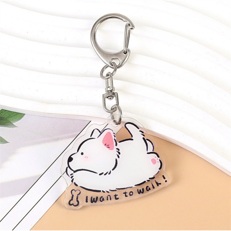 "(Cross-border trading), acrylic keychain, cartoon school bag, pendant"