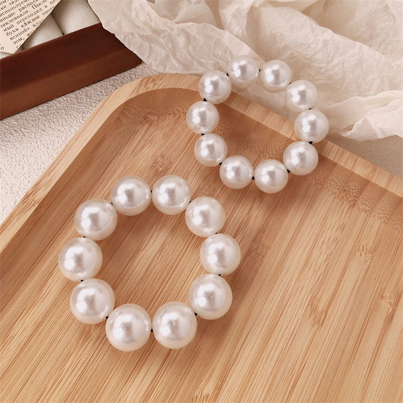 Perla francesa suave cuerda de cabello temperamento de alta elasticidad cuerda de la cabeza cinta de goma dulce fresco anillo de cabello de niña atado adornamiento para el cabello