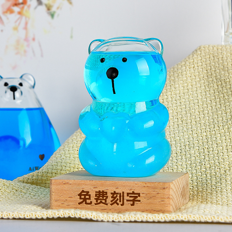 Pronóstico del tiempo Botella Bear Weather Botella Regalo de cumpleaños Regalos creativos Decoración de escritorio Fábrica Venta al por mayor Botella de tormenta