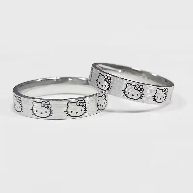 Кольцо (Hello Kitty Guyin KT) регулируемое унисекс с принтом, лёгкий подарок для друзей