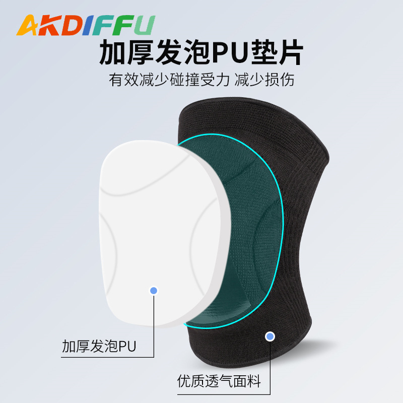 Nueva esponja rótula caliente voleibol danza de rodillas cubierta de la rótula de silicona anti-colisión engrosada resistente al desgaste deportes rótula