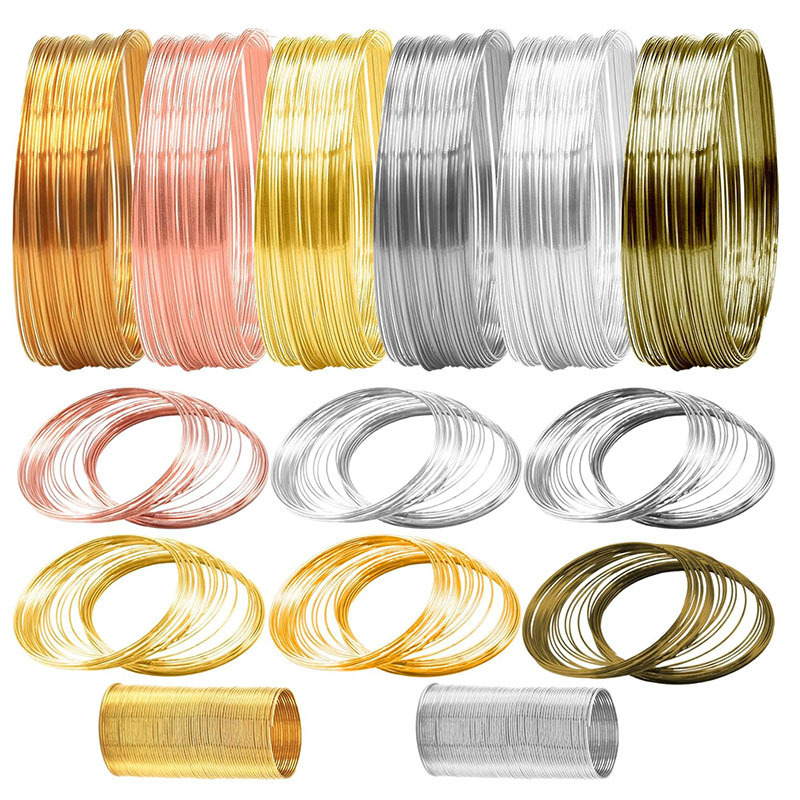 500 Loops of Jewelry Wire Memory Beading Wire Craft Wire for Jewelry Making Supplies Necklaces Bracelets Rings Earrings