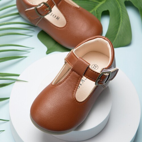 Comfortable and Casual Small Leather Shoes for Girls, Princess Shoes with Non-slip Rubber Soles, Girls' Etiquette Shoes and Student Shoes