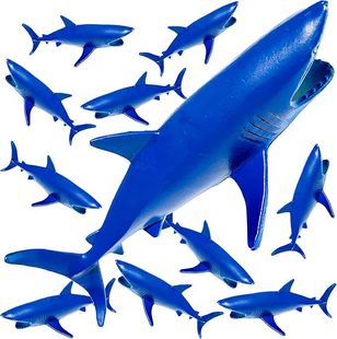 Cross-Border Hollow Blue Shark Decorative Cup Shark Party Shark Decoration Fun Theme Party Amazon Bestseller