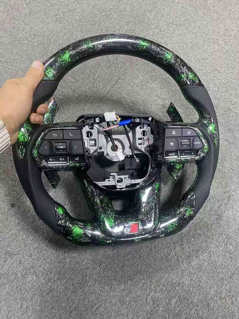 Cooluze Lc300 Lc200 Lc150 Fortuner Hilux Revo Forged Carbon Fiber Steering Wheel