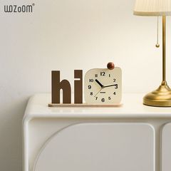 WOZOOM部屋のリビングルームの装飾品のデスクトップの時計の玄関のテレビのキャビネットのアイデアのデスクトップの時計の芸術の置物