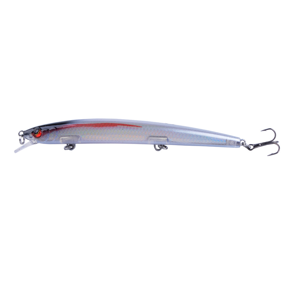 2 Pcs Sinking Minnow Fishing Lures Hard Baits Fresh Water Bass Swimbait Tackle Gear