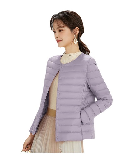 Women's Cross-border Down Jackets, Lightweight Short Style, Inner Wear, Portable Inner Liner,  New Autumn/Winter Outerwear for Women, V-Neck
