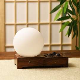 新款胡桃木实木卧室温馨香薰炉小夜灯沉香檀香盘香熏香灯节日送礼