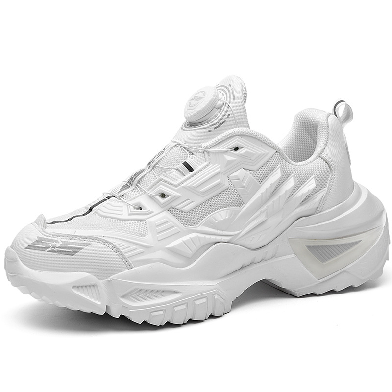 Zapatilla de deporte de los hombres de rotación Botón de comercio exterior más tamaño zapatos de papá pareja caminadora zapatos de uñas zapatos de los hombres ventas directas de la fábrica