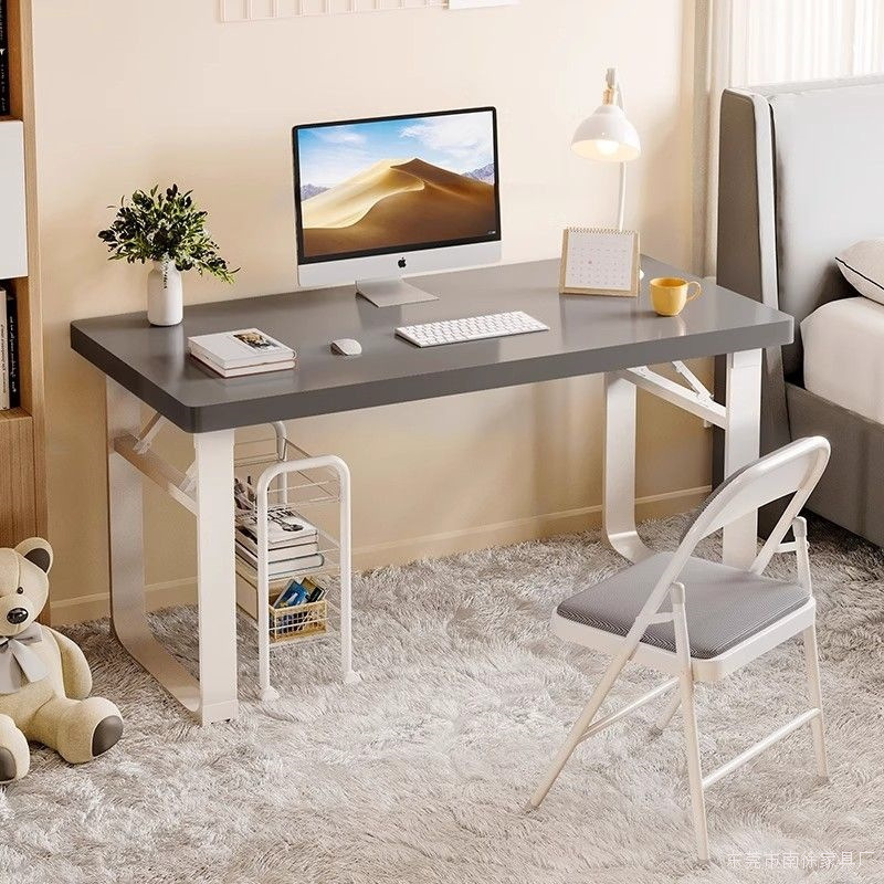 Simple and stylish desktop computer desk for home use in the bedroom, minimalist writing desk, student wall-mounted rectangular office desk Simple and stylish desktop computer desk for home use in the bedroom, minimalist writing desk, student wall-mounted rectangular office desk