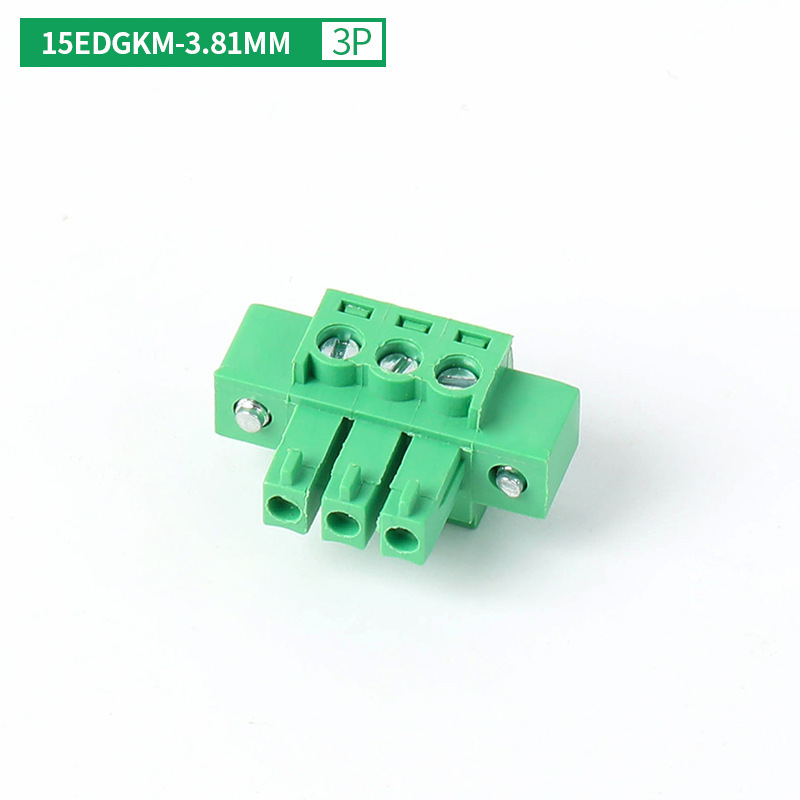15edgk-3.8mmプラグインpcb端子ベンディングストレートソケット2/3/4/16p耳付フランジ|undefined