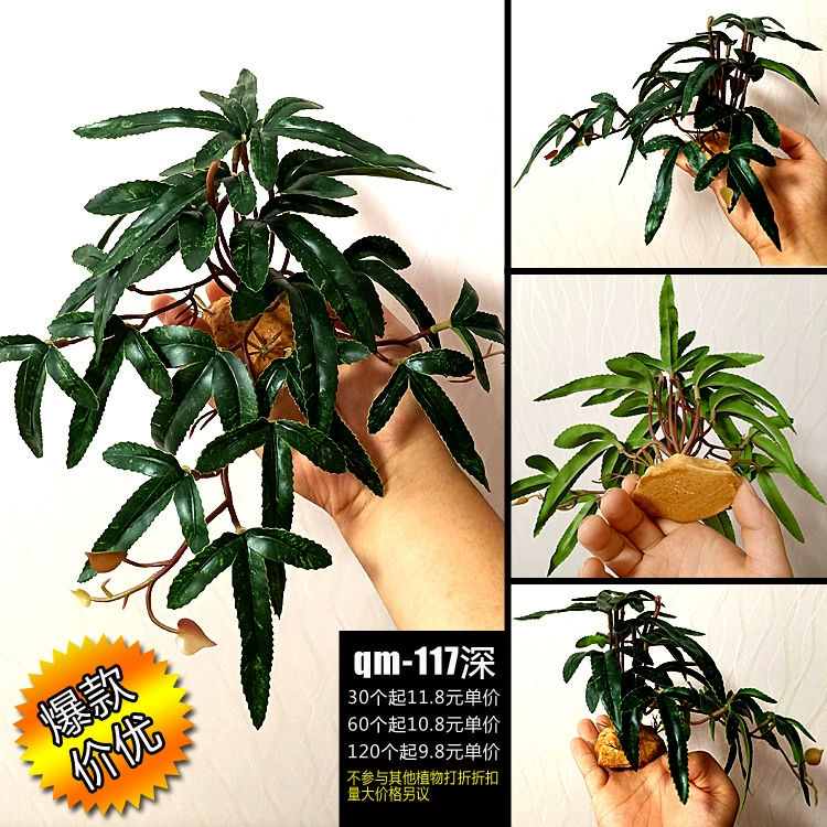 Синий язык рептилии рептилии, имитация растений, ящик для домашних животных