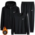 Black (Tapered) Fleece Lined