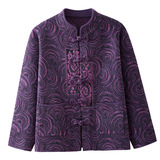 中老年女裝風(fēng)針織衫毛衣外套復(fù)古盤扣開衫吉祥生日禮物奶奶裝，女裝短外套，妃慕昵服飾