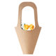 Ins Bouquet Kraft Paper Handbag Creative Gift Giving Flower Gift Bag Anniversary Gift Hand-Held Kraft Paper Bag