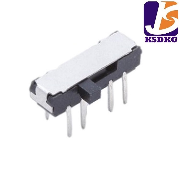 迷你侧拨滑动开关八脚三档 微型侧拨三档档拨动开关2P2T 8脚插件