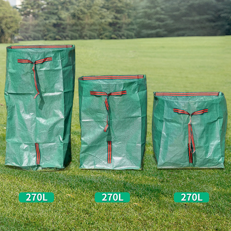 국경 간 정원 가방 정원 반원형 쓰레받기 잎 가방 수거 쓰레기 봉투 잎 가방 잎 보관 가방