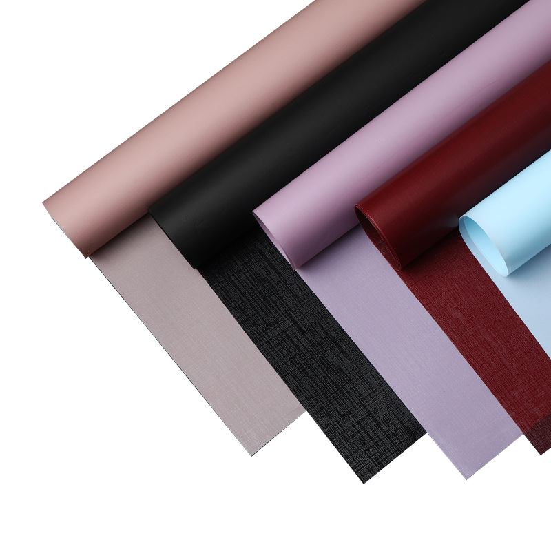 Lizhiran espesado a prueba de mercurio papel de platino Chanel estilo flor envoltura de papel flor tienda ramo regalo bolsa material de la flor