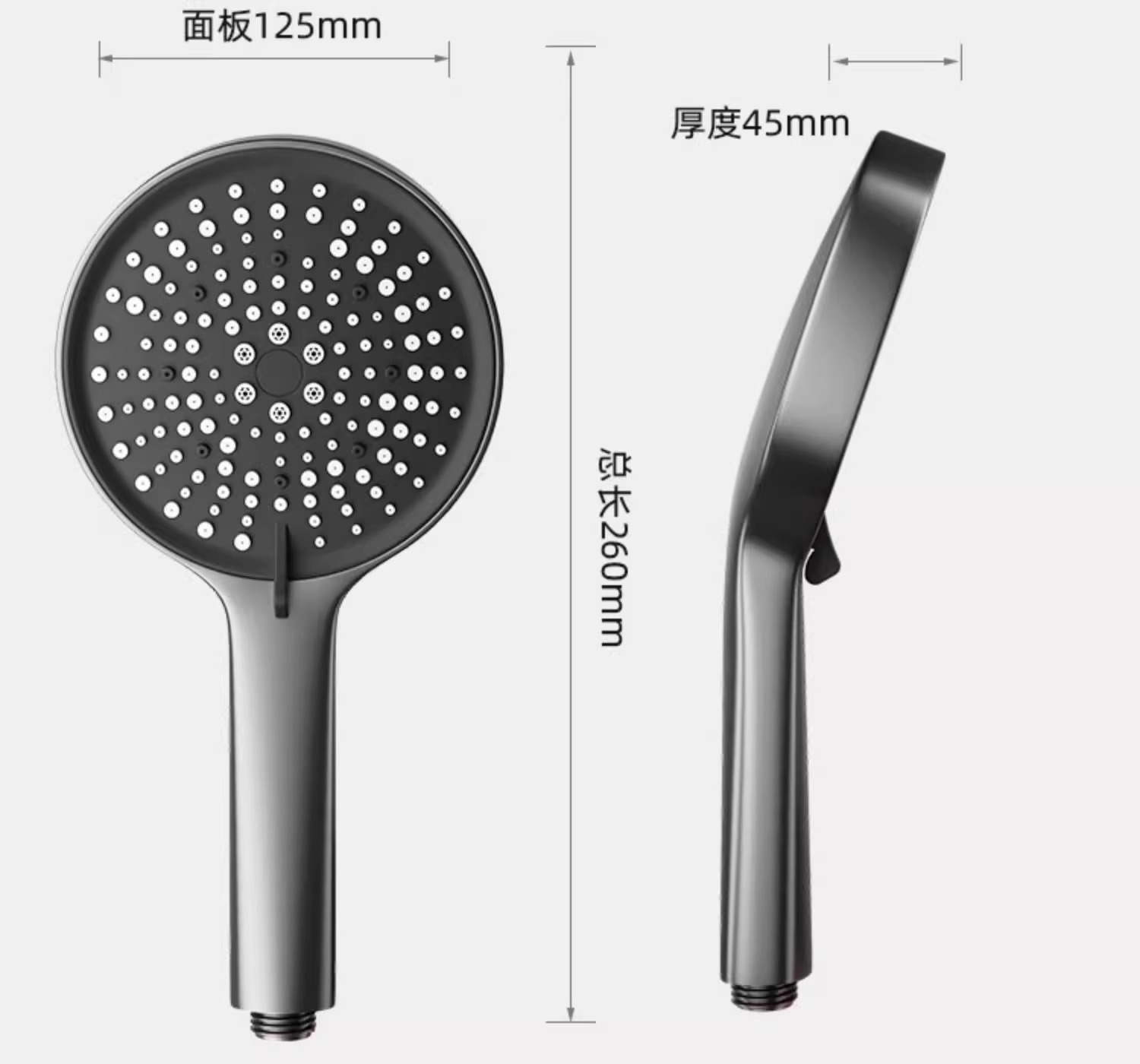 Pressurized showerhead, six-position shower head, bath faucet, bathroom heater, dormitory, household super powerful showerhead undefined