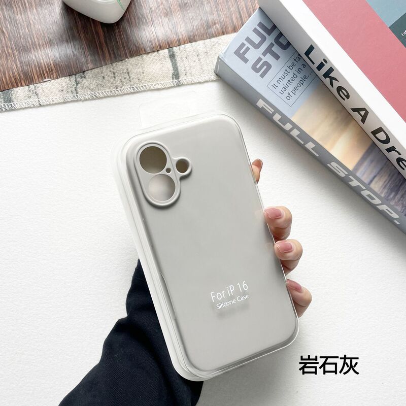液体シリコン製 iPhone 17/16 Pro Max/15/14用スマホケース 全面保護 落下防止 肌触り保護カバー|undefined